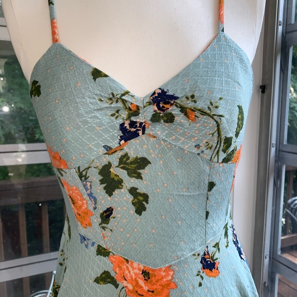 Free People Floral Mini Dress - Picture 14 of 15